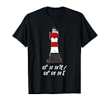 Leuchtturm roter Sand Koordinaten T-Shirt